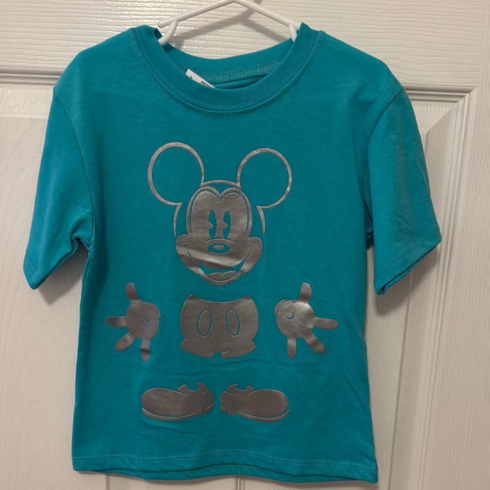 🔥 5 for $10🔥Kids Teal Mickey Mouse T-Shirt